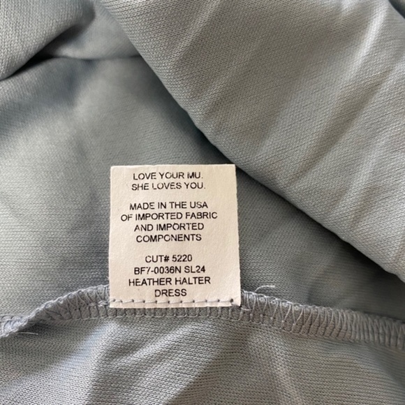 SMYM Heather Halter Maxi Steel Blue - Picture 7 of 8